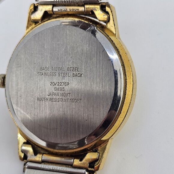 VTG Armitron Moon Phase Watch 32MM NOT WORKING CORRECTLY SELLING FOR PARTS AS IS - Picture 5 of 12